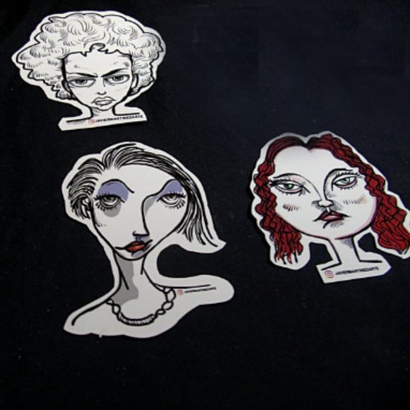 3 ART Stickers | Women COLLECTION by JAVIER MARTINEZ | WALL DECOR - Picture 5 of 5
